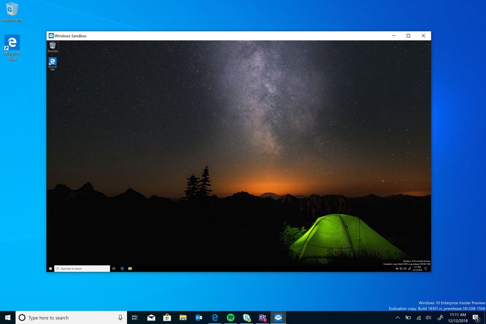 Windows Sandbox Preview